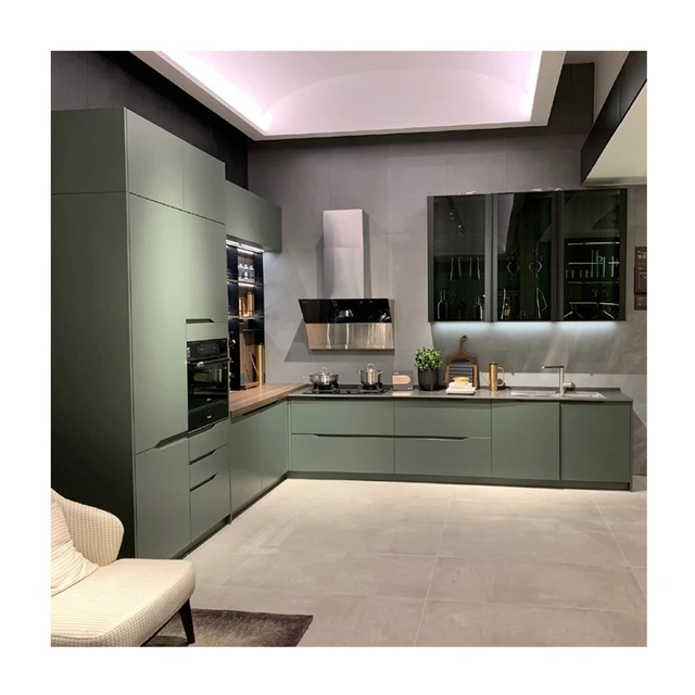 olive green kitchen cabinets