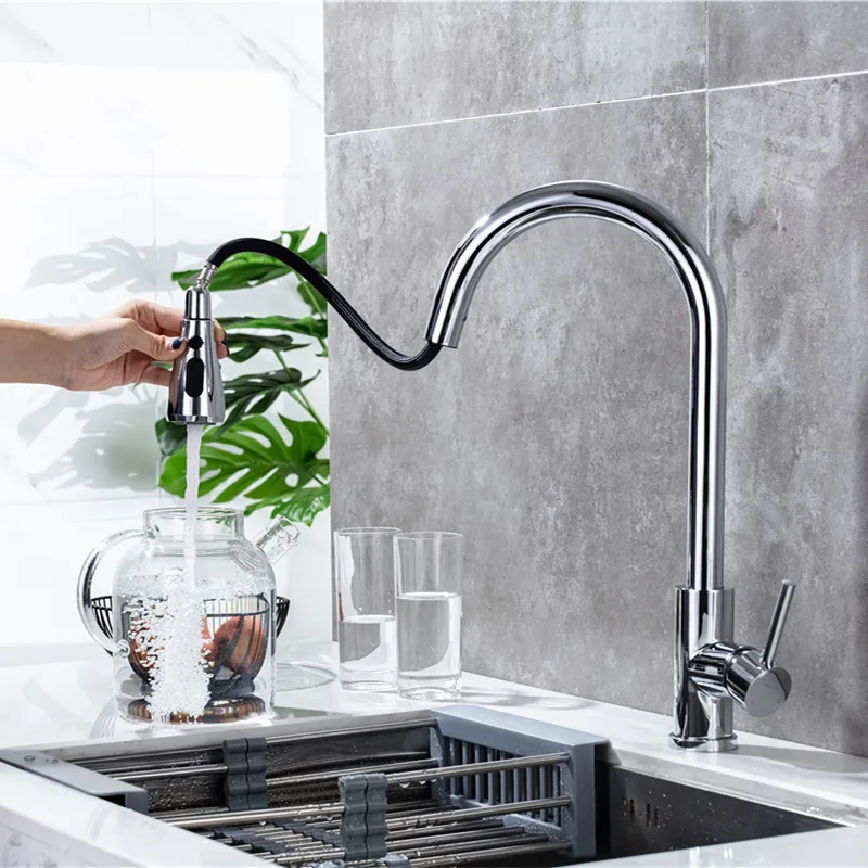 pull down kitchen faucets