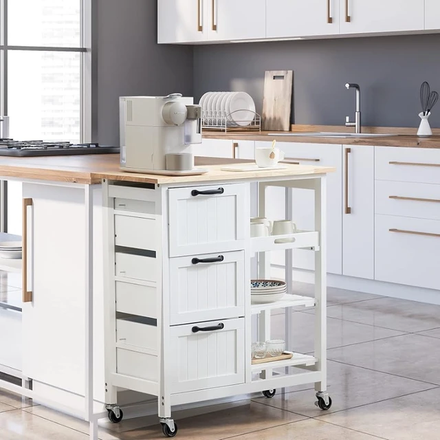 galley kitchen with island