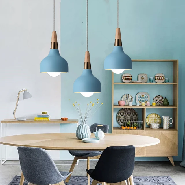 light blue kitchen