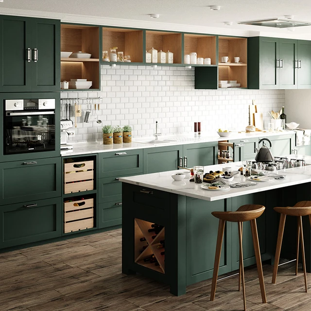 olive green kitchen