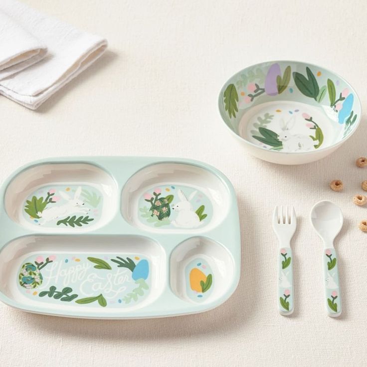 easter tableware