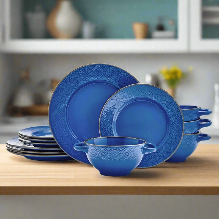 cobalt blue tableware