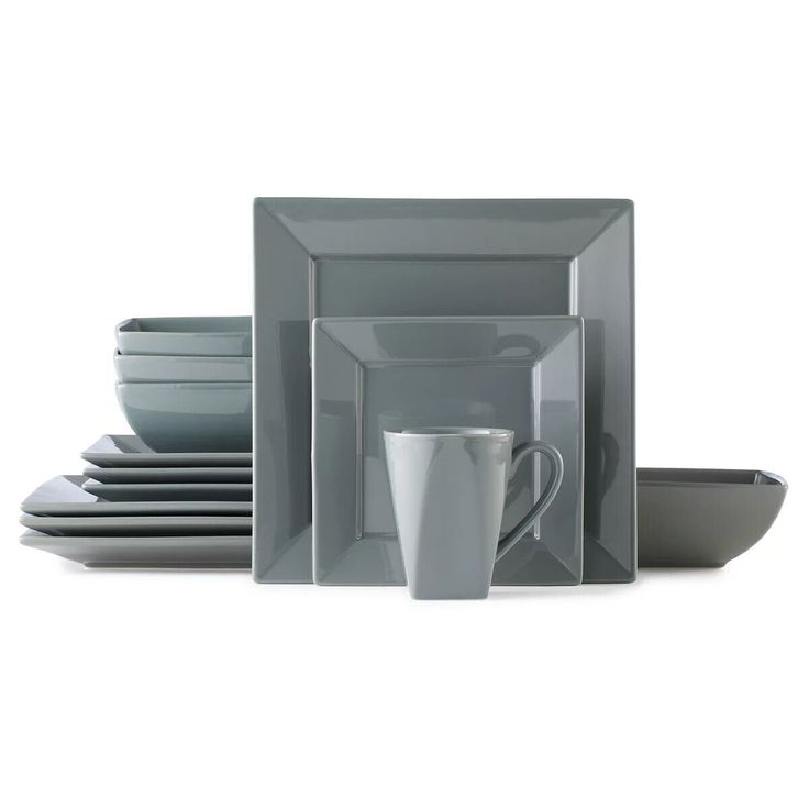 square tableware set