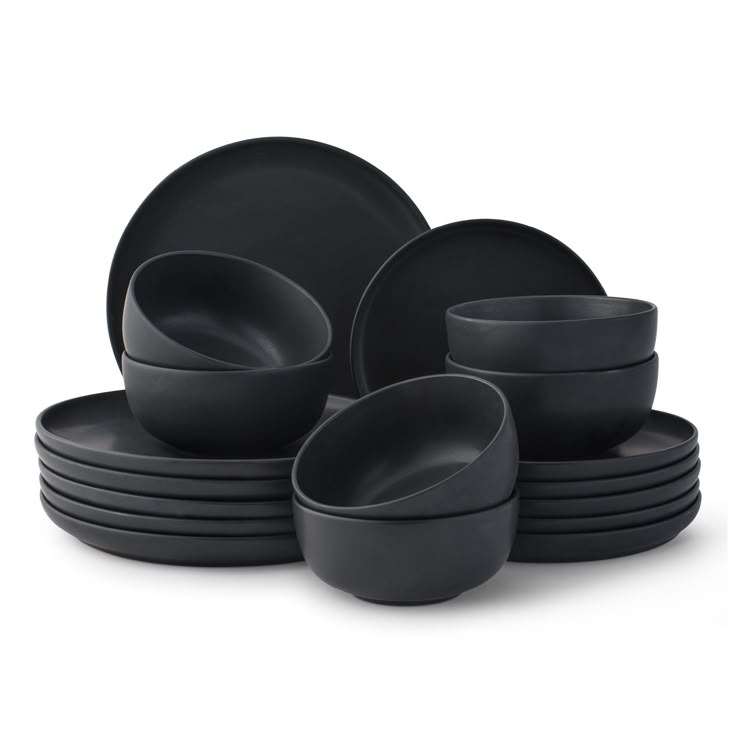 Black tableware